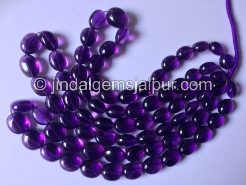 Amethyst Far Smooth Oval Nuggets Shape Beads
